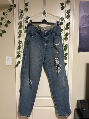Vintage tommy Hilfiger double knee jeans distressed
